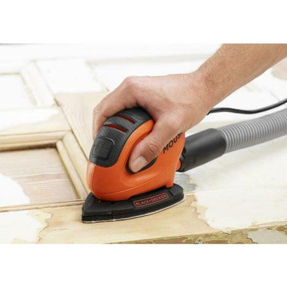 Black & Decker Corded Mouse Sander - Black & Orange | BEW230-GB from DID Electrical - guaranteed Irish, guaranteed quality service. (6890906419388)