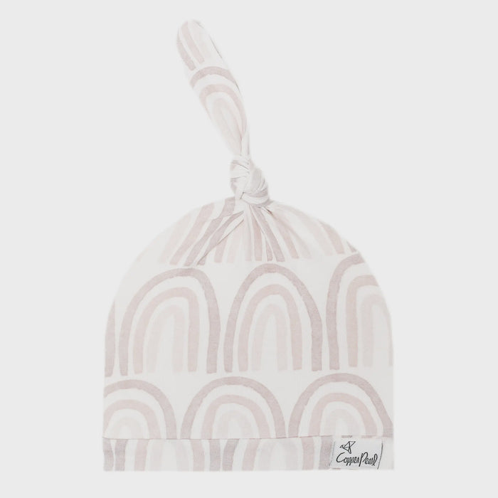 Bliss Copper Pearl Top Knot Hat