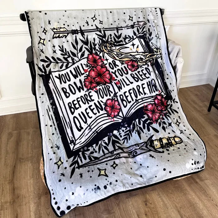 Blood and Ash Inspired: Bow Before Your Queen Blanket