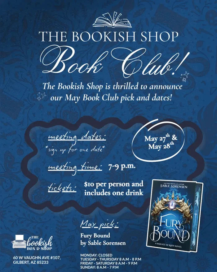 Book Club MAY 28th (Thursday)