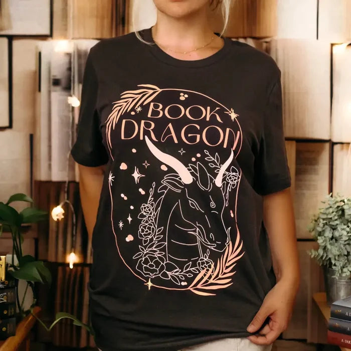 Book Dragon Inspired Tee Shirt