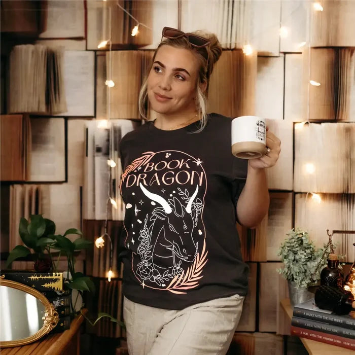 Book Dragon Inspired Tee Shirt