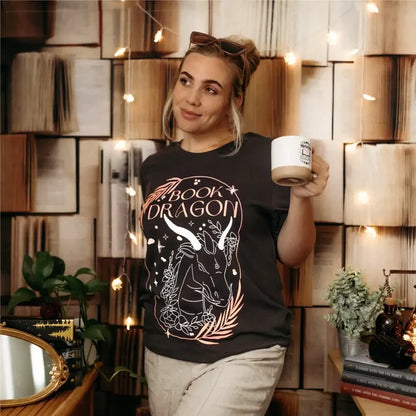 Book Dragon Inspired Tee Shirt