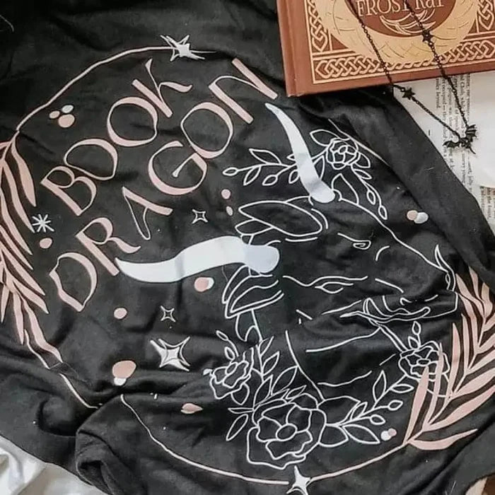 Book Dragon Inspired Tee Shirt