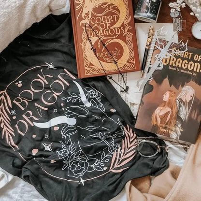 Book Dragon Inspired Tee Shirt