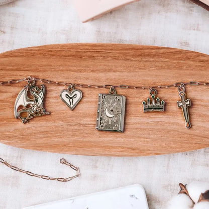 Bookish Charm Necklace Gold jewelry