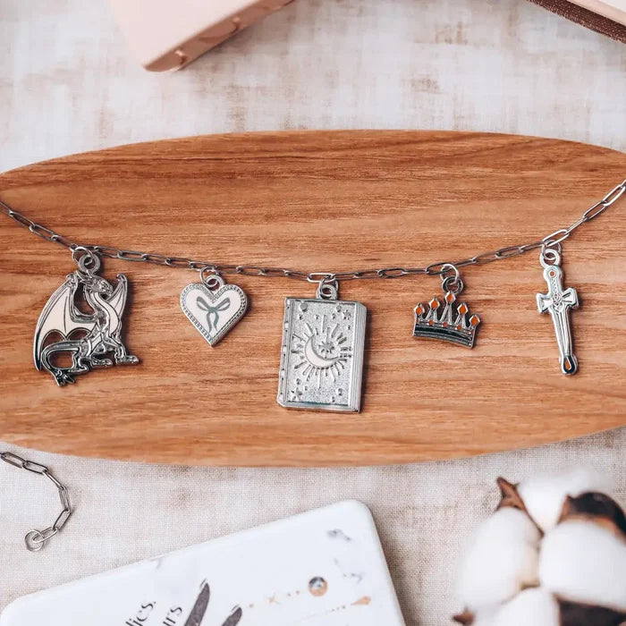 Bookish Charm Necklace Silver jewelry