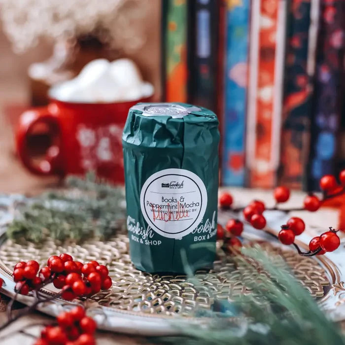 Books & Peppermint Mocha Candle Candles