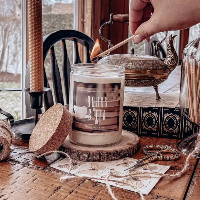 Books & Tea Candle Candles