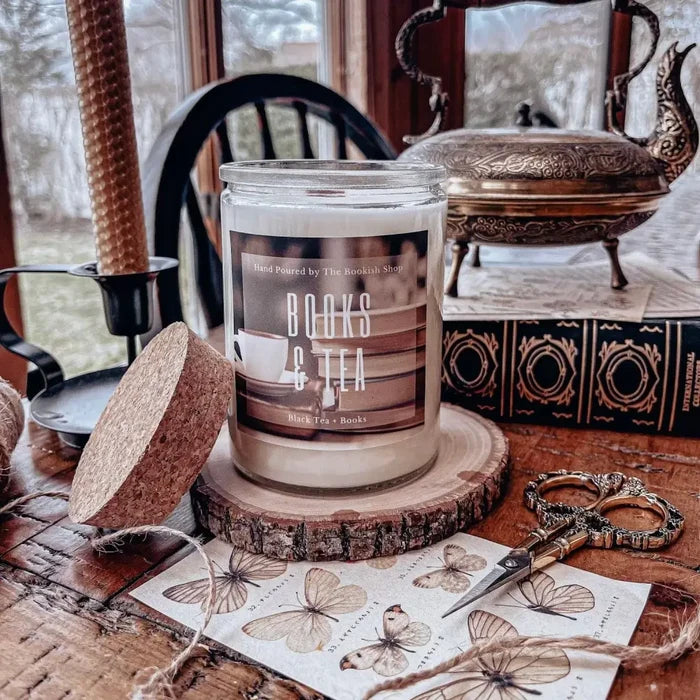 Books & Tea Candle Candles