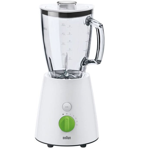 Braun Blender Specially Designed, 5Speeds with Pulse, 800Watts, White