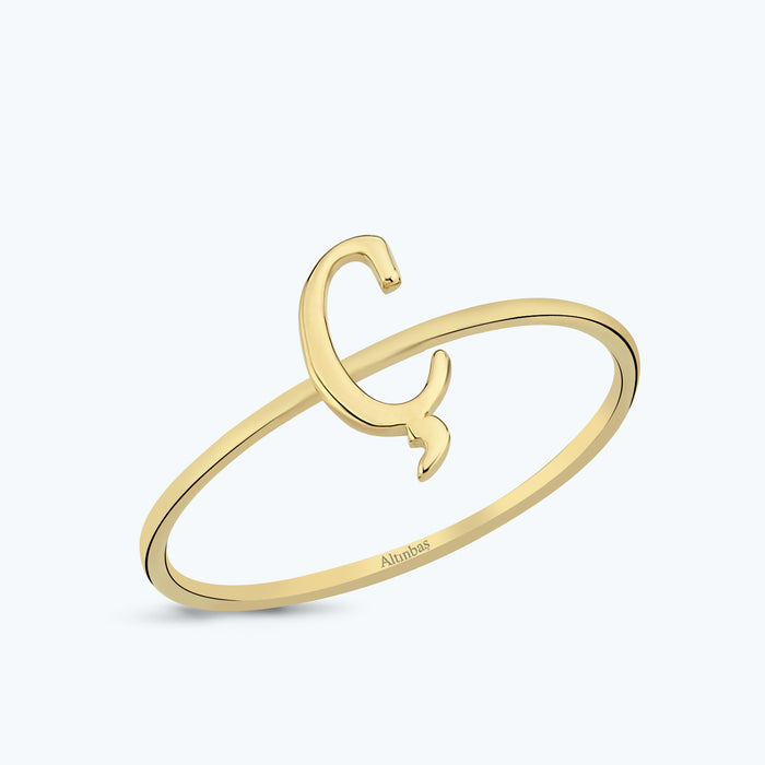 Buchstabe Ç Goldring