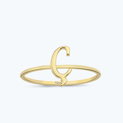 Buchstabe Ç Goldring