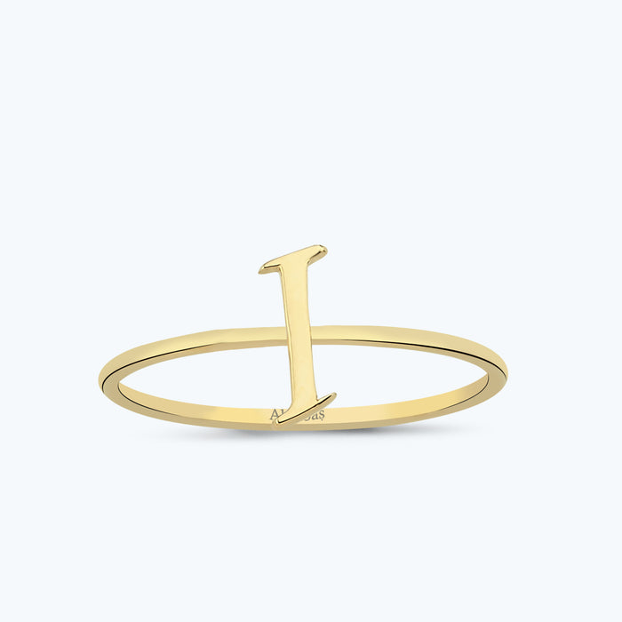 Buchstabe I Goldring