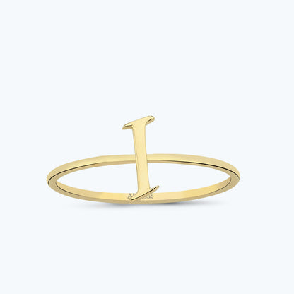 Buchstabe I Goldring