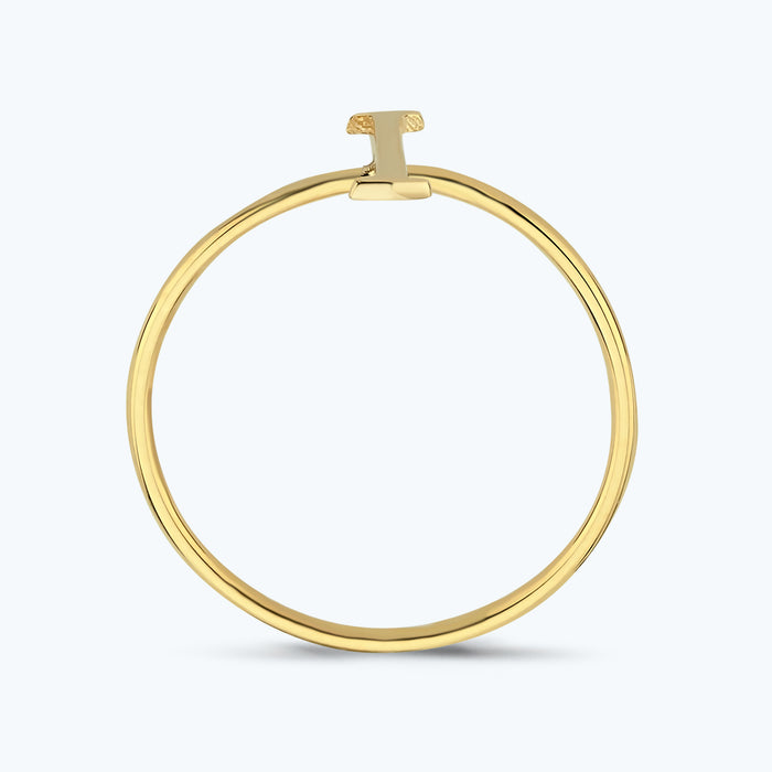 Buchstabe I Goldring