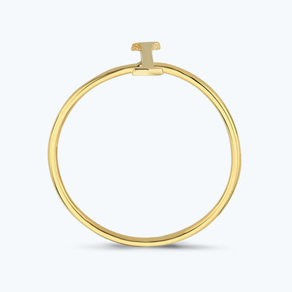 Buchstabe I Goldring