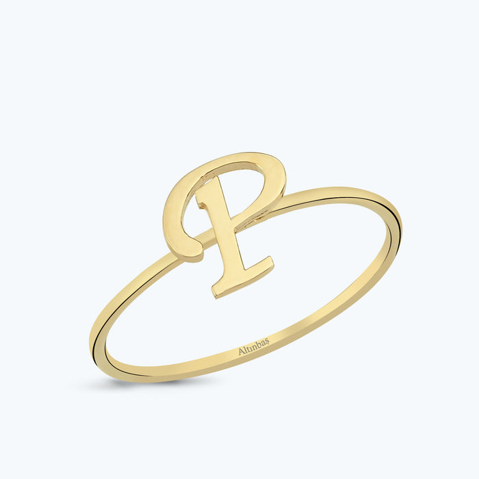 Buchstabe P Goldring