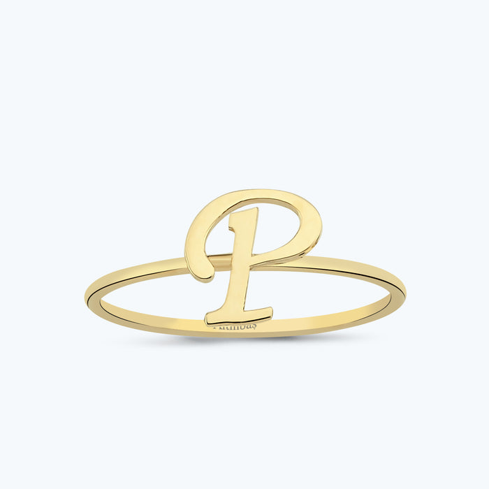 Buchstabe P Goldring