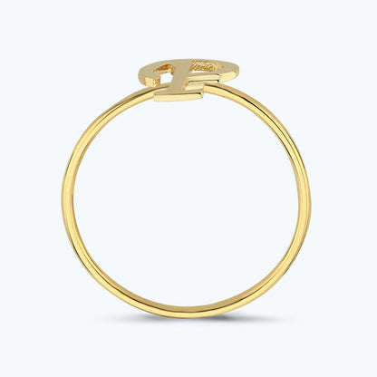 Buchstabe P Goldring