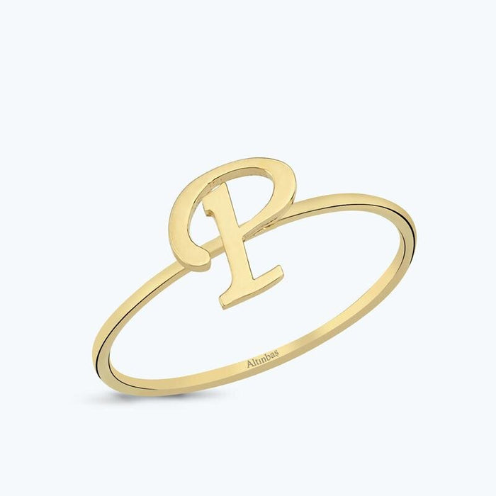 Buchstabe P Goldring