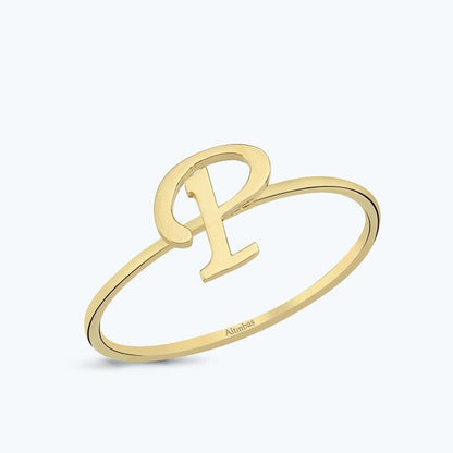Buchstabe P Goldring