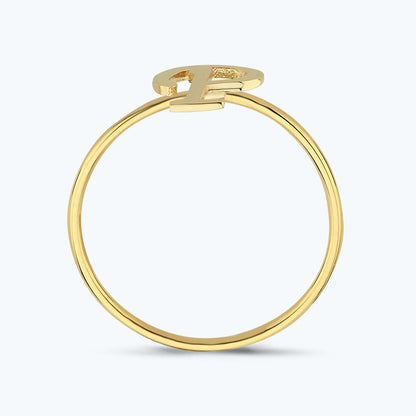 Buchstabe P Goldring