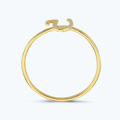 Buchstabe U Goldring