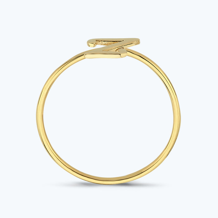 Buchstabe Z Goldring