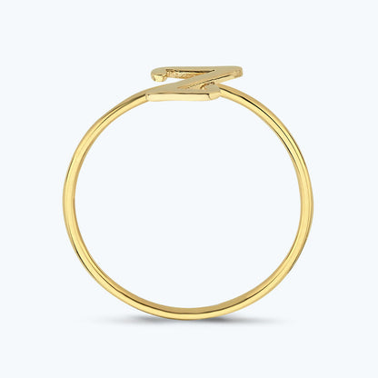 Buchstabe Z Goldring