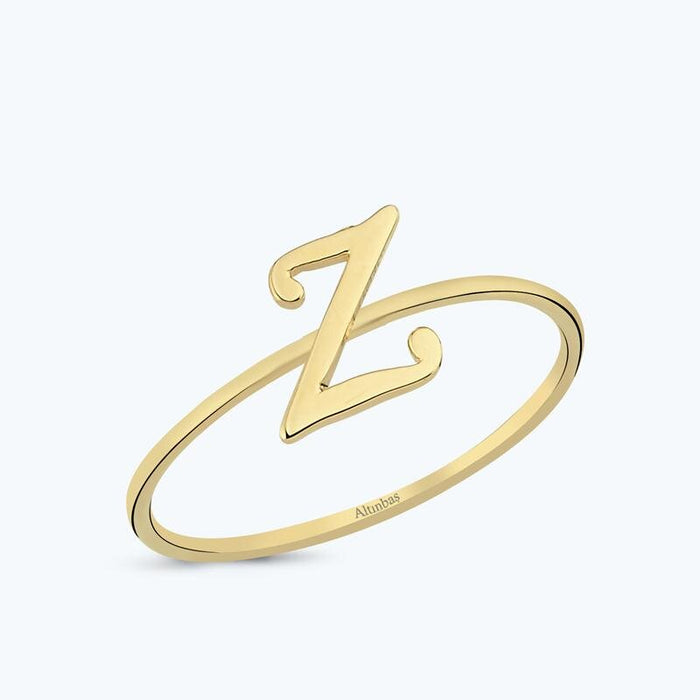 Buchstabe Z Goldring