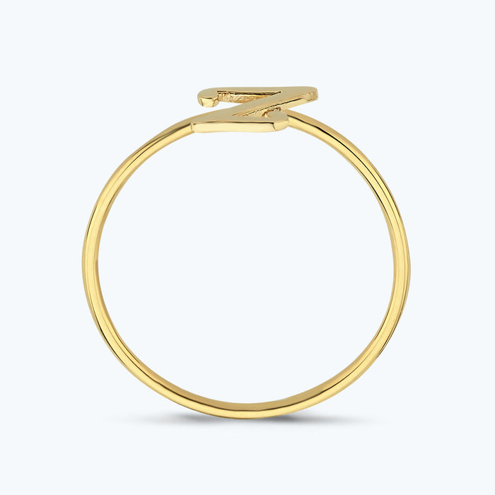 Buchstabe Z Goldring