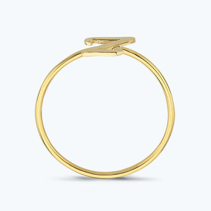 Buchstabe Z Goldring