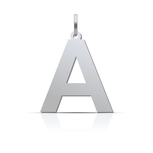 Buchstaben Anhänger Druckschrift - 925er Silber