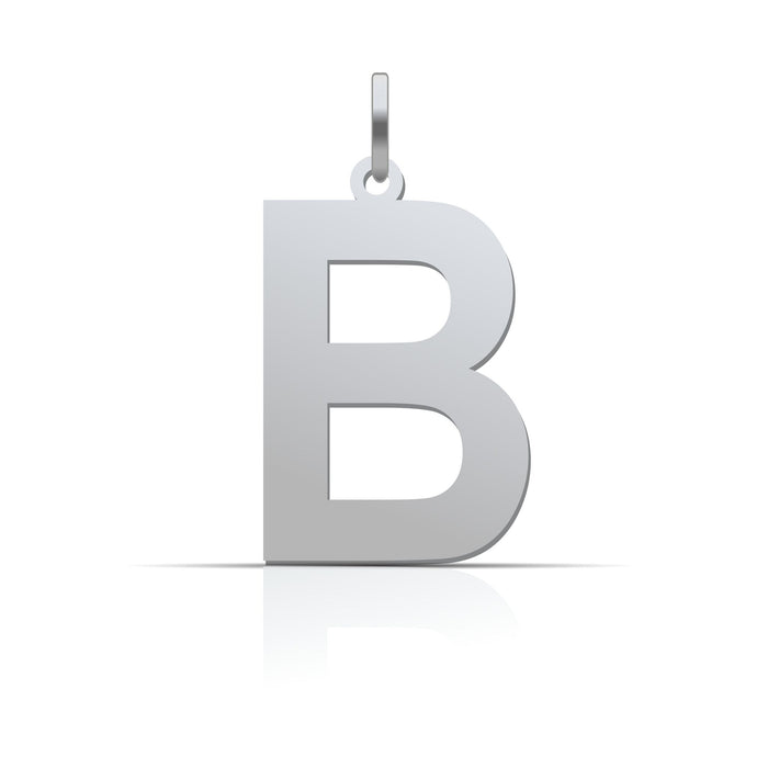 Buchstaben Anhänger Druckschrift - 925er Silber