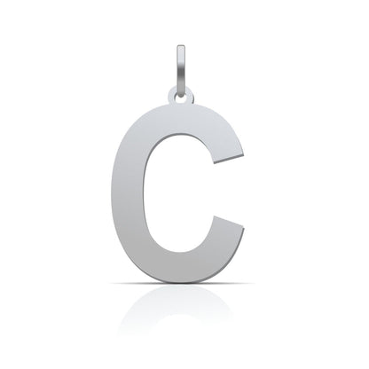 Buchstaben Anhänger Druckschrift - 925er Silber