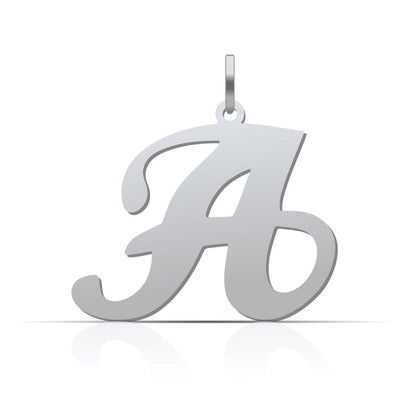 Buchstaben Anhänger Schreibschrift - 925er Silber