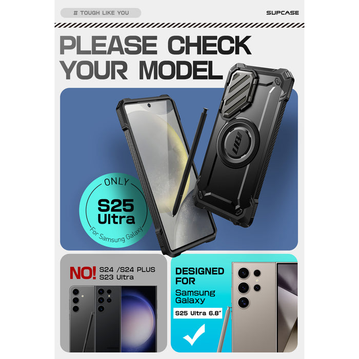 Bundle Sale - Galaxy S25 Ultra UB MAG XT Series & Samsung/iPhone Compatible MagFlip Wallet
