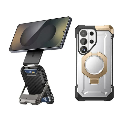 Bundle Sale - Galaxy S26 Ultra UB Grip Series & Samsung/iPhone Compatible MagFlip Wallet