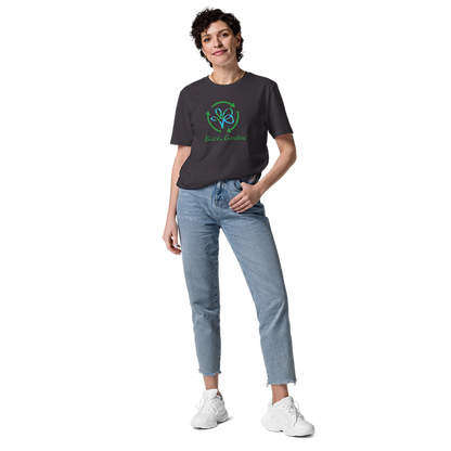 person wearing Busch Gardens Eco Adult Charcoal Tee