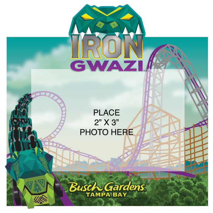 Busch Gardens Tampa Iron Gwazi Magnet Frame