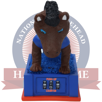 Buster Bronco Boise State Broncos Mascot Push-Up Counter Bobblehead