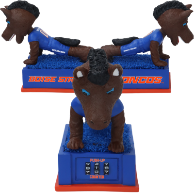 Buster Bronco Boise State Broncos Mascot Push-Up Counter Bobblehead