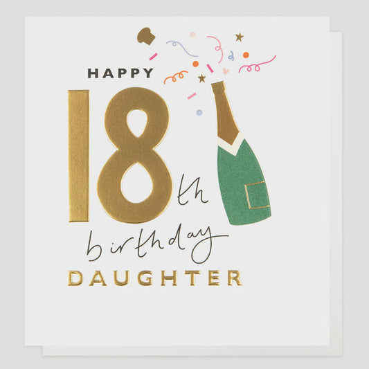 Caroline Gardner 18th Birthday Daughter Greetings Card