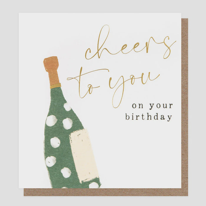 Caroline Gardner Cheers To You Greetings Card