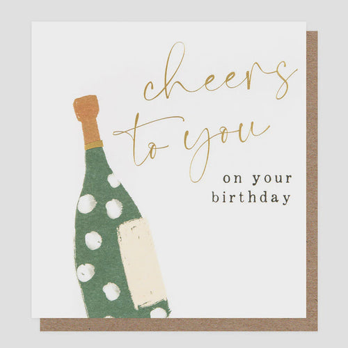 Caroline Gardner Cheers To You Greetings Card