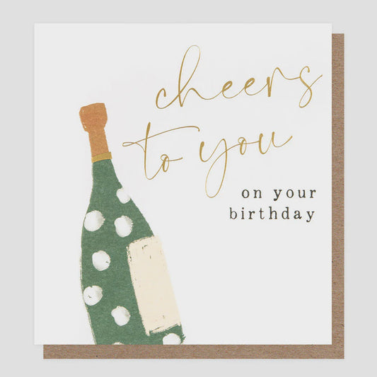 Caroline Gardner Cheers To You Greetings Card