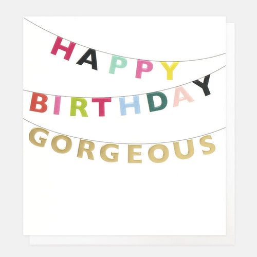Caroline Gardner Gorgeous Bunting Birthday Greetings Card