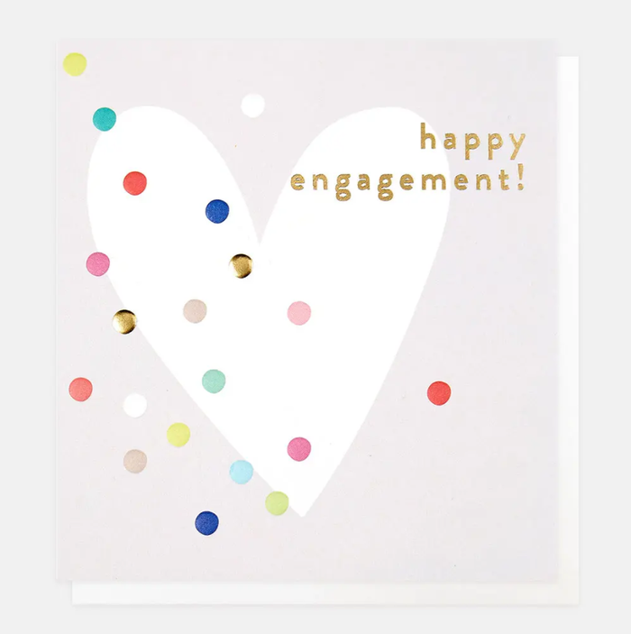 Caroline Gardner Happy Engagement Dotty Greetings Card