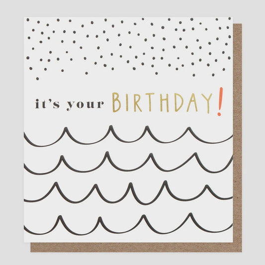 Caroline Gardner It's Your Birthday Dotty Greetings Card
